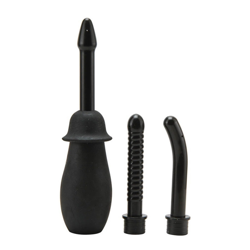 Generique Poire anale avec 3 embouts 10 x 1.5 cm